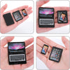 Miniature 1:12 Metal Simulation Laptop Tablet Smart Phone Miniatures Play Set (Black 3Pcs)