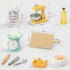 Miniature Accessories - 1/12 Scale - Mini Kitchen Baking - Stand Mixer, Kitchen Scale, Flour, Rolling pin and Egg bowl - My Cute Cheap Store
