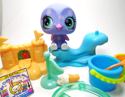 Littlest Pet Shop Baby Penguin #2830 with cute accessories My Cute Cheap Store