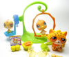 Littlest Pet Shop Leopard #388 with accessories and 2 parakeets My Cute Cheap Store