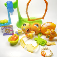 Littlest Pet Shop Leopard #388 with accessories and 2 parakeets My Cute Cheap Store