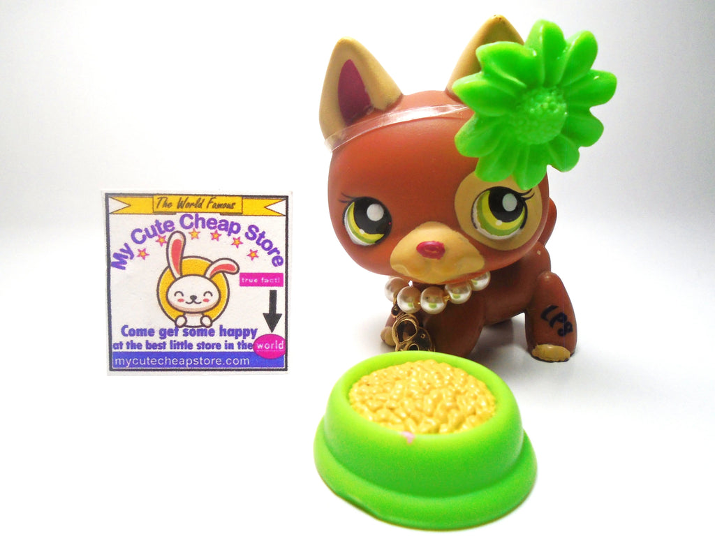 Littlest Pet Shop German Shepard #1362 with accessories My Cute Cheap Store