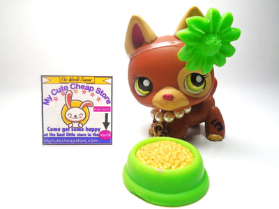 Littlest Pet Shop German Shepard #1362 with accessories My Cute Cheap Store