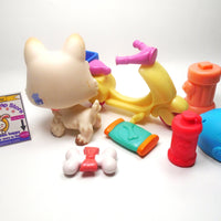 Littlest Pet Shop Westie Highland dog # 2059 with cute accessories My Cute Cheap Store