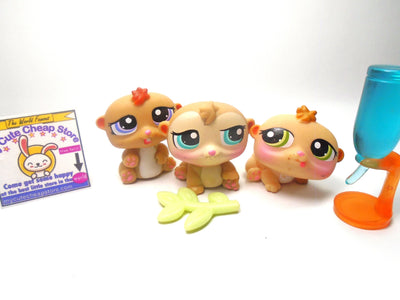 Littlest Pet Shop Triplets Hamsters with accessories My Cute Cheap Store
