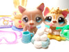 Littlest Pet Shop Mommy and Baby Husky #1012 #1013 with accessories My Cute Cheap Store