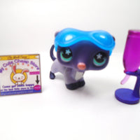 Littlest Pet Shop Purple Ferret #482 with accessories My Cute Cheap Store