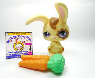 Littlest Pet Shop Bunny #582 with carrots My Cute Cheap Store