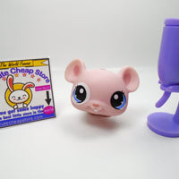 Littlest Pet Shop Pink Mouse #1371 with accessories My Cute Cheap Store