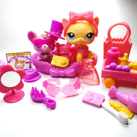 Littlest Pet Shop short hair cat #339 "Brooke "and a Mouse with original and unique lot of accessories My Cute Cheap Store