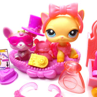 Littlest Pet Shop short hair cat #339 "Brooke "and a Mouse with original and unique lot of accessories My Cute Cheap Store