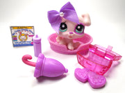 Littlest Pet Shop baby Boxer dog #1534 with accessories - My Cute Cheap Store