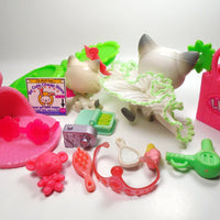 Littlest Pet Shop short hair cat #125 and kitten #100 with cute accessories My Cute Cheap Store