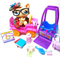 Littlest Pet Shop short hair cat #1024 with cute and unique accessories My Cute Cheap Store