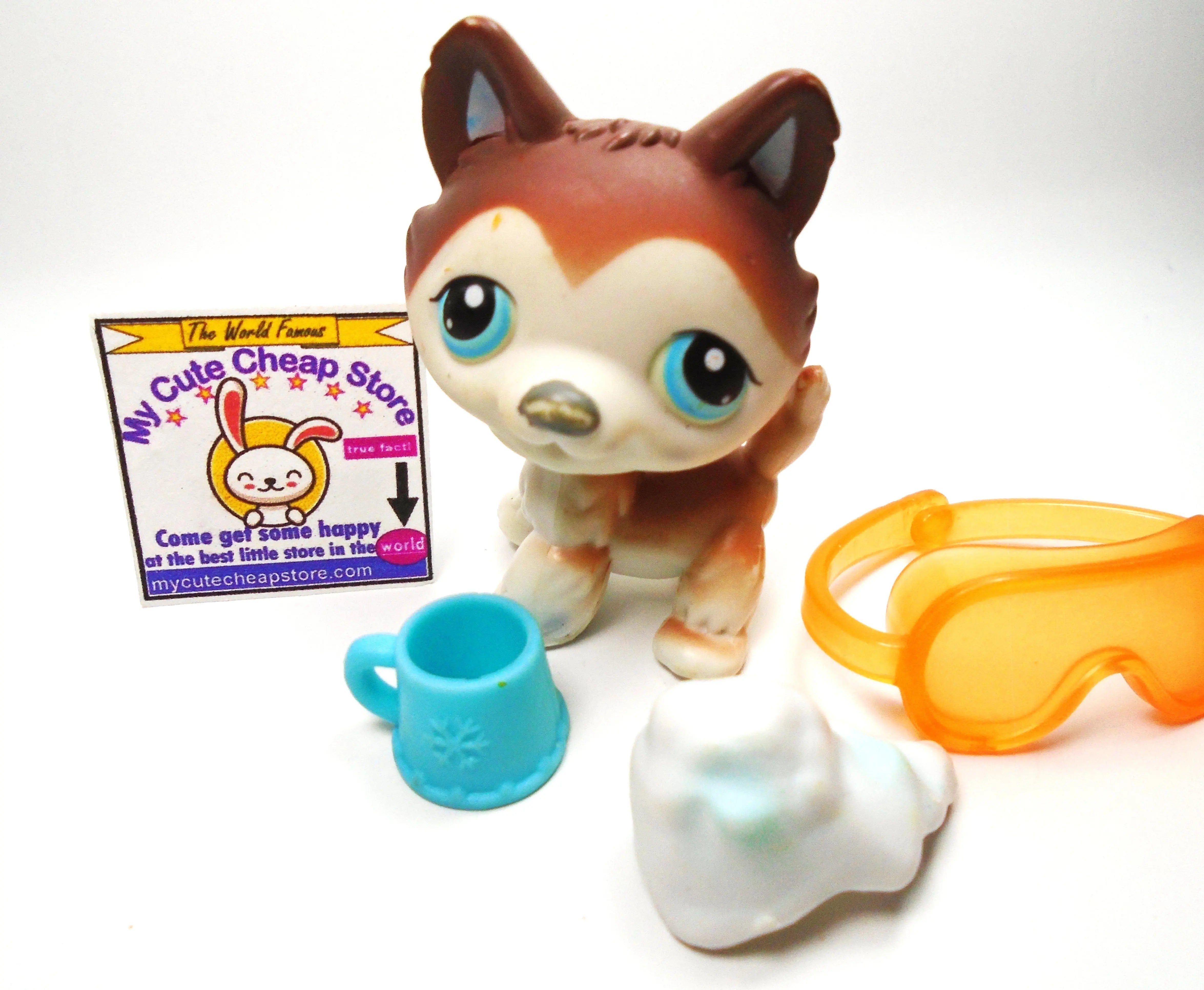 Littlest Pet Shop Husky dog #68 with accessories– My Cute Cheap Store