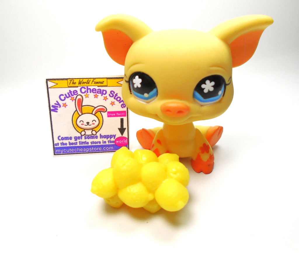 Littlest Pet Shop Yellow Pig #475 with Lemons My Cute Cheap Store