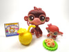 Littlest Pet Shop Mommy and Baby Monkey #2670, #2671 with accessories