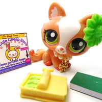 Littlest Pet Shop Crouching cat #1868 with accessories My Cute Cheap Store