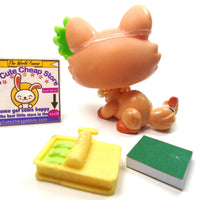 Littlest Pet Shop Crouching cat #1868 with accessories My Cute Cheap Store