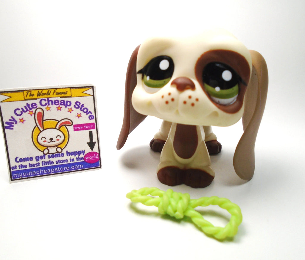 Littlest Pet Shop Basset Hound dog #1594 with accessories My Cute Cheap Store