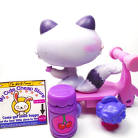 Littlest Pet Shop Purple Raccoon #1622 with accessories My Cute Cheap Store