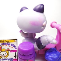 Littlest Pet Shop Purple Raccoon #1622 with accessories My Cute Cheap Store