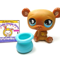 Littlest Pet Shop Bear #814 with honey My Cute Cheap Store