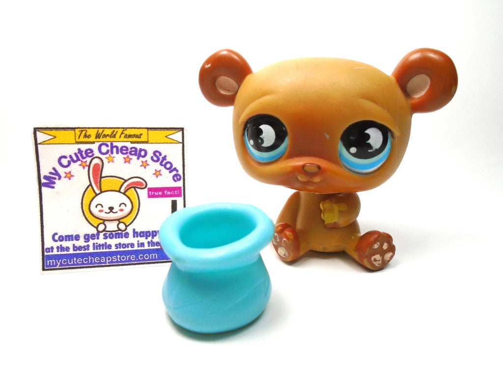 Littlest Pet Shop Bear #814 with honey My Cute Cheap Store