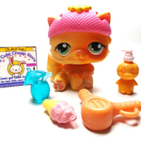 Littlest Pet Shop Persian cat #217 with cute accessories My Cute Cheap Store