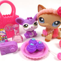 Littlest Pet Shop short hair cat #1024 with a cute Mouse and accessories