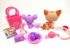 Littlest Pet Shop short hair cat #1024 with a cute Mouse and accessories - My Cute Cheap Store