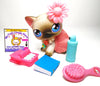 Littlest Pet Shop Siamese cat #5 with cute accessories My Cute Cheap Store