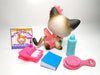 Littlest Pet Shop Siamese cat #5 with cute accessories My Cute Cheap Store