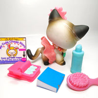 Littlest Pet Shop Siamese cat #5 with cute accessories My Cute Cheap Store