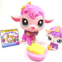Littlest Pet Shop Fuzzy Lamb #2420 and a cute baby Lamb with accessories - My Cute Cheap Store