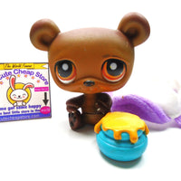 Littlest Pet Shop Around the World Bear #395 with accessories My Cute Cheap Store