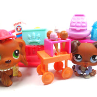 Littlest Pet Shop Cocker Spaniel #960 and Baby Boxer #657 with cute accessories - My Cute Cheap Store