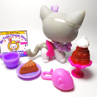 Littlest Pet Shop short hair cat #138 with cute accessories My Cute Cheap Store