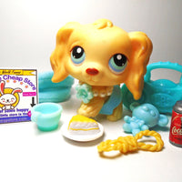 Littlest Pet Shop Cocker Spaniel #91 with cute accessories My Cute Cheap Store