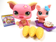 Littlest Pet Shop Pig #1858 with a baby piggy and accessories - My Cute Cheap Store