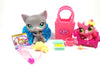 Littlest Pet Shop gray short hair cat #126 with accessories - My Cute Cheap Store