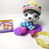 Littlest Pet Shop Husky dog #210 with accessories My Cute Cheap Store
