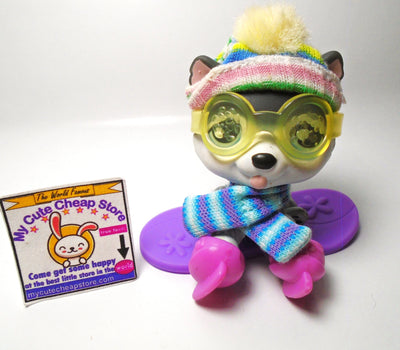 Littlest Pet Shop Husky dog #210 with accessories My Cute Cheap Store