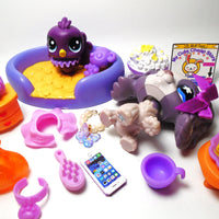 Littlest Pet Shop purple Cocker Spaniel #672 with cute accessories My Cute Cheap Store