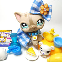 Littlest Pet Shop short hair cat #468 with cute and unique accessories My Cute Cheap Store