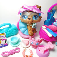 Littlest Pet Shop Collie dog #893 with cute and unique accessories My Cute Cheap Store