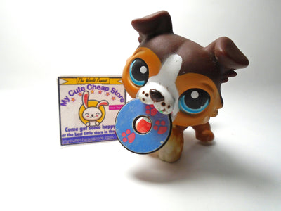 Littlest Pet Shop Collie dog #237 with original accessories My Cute Cheap Store
