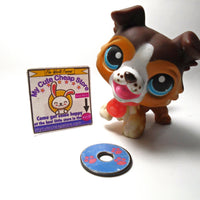Littlest Pet Shop Collie dog #237 with original accessories My Cute Cheap Store