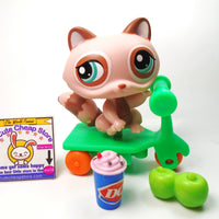 Littlest Pet Shop Raccoon #1409 with cute accessories My Cute Cheap Store