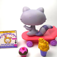 Littlest Pet Shop Raccoon #597 with cute accessories My Cute Cheap Store